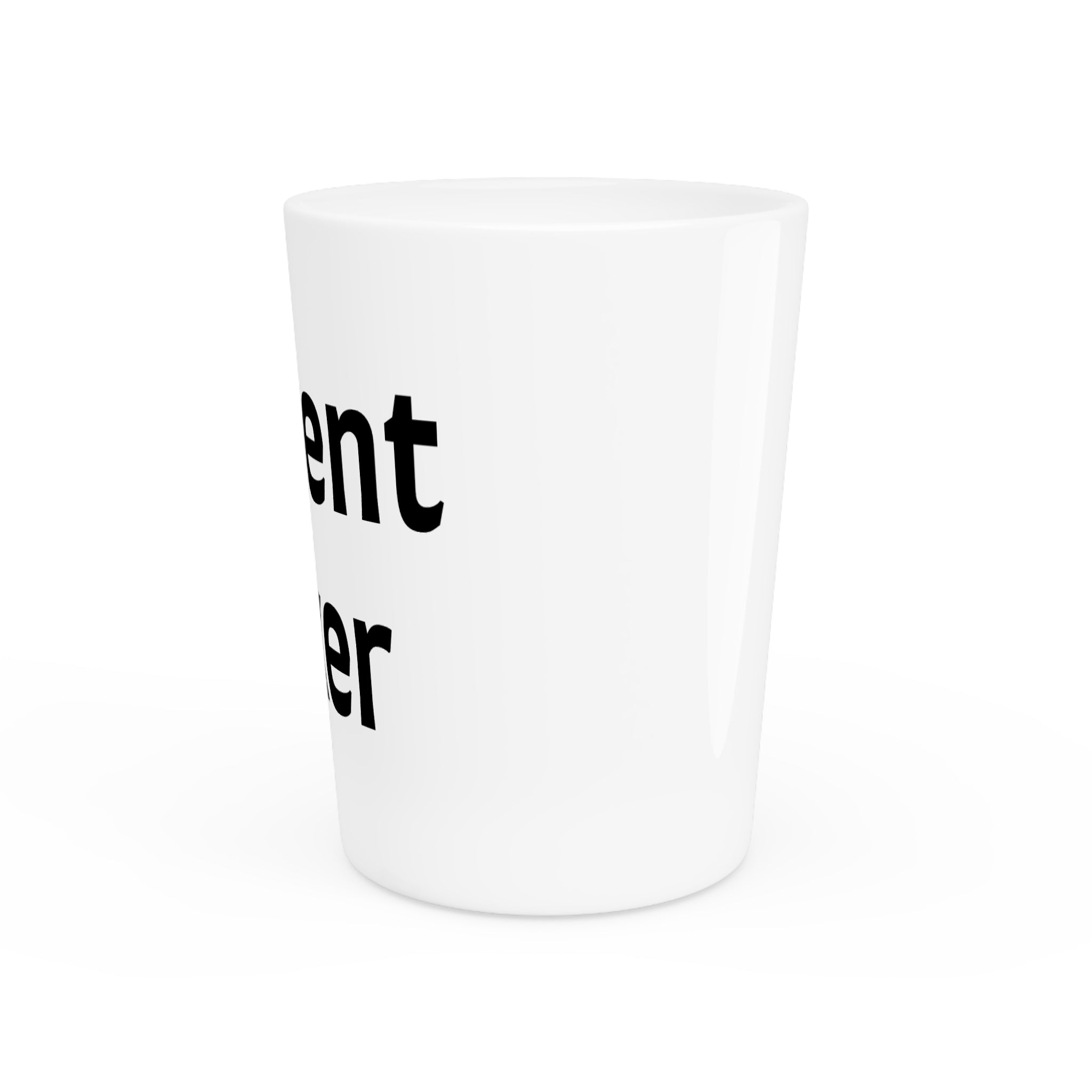 Cement Mixer Shot Glass | Construction Tool Typography