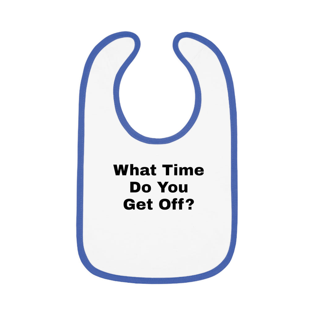 Baby Contrast Trim Jersey Bib